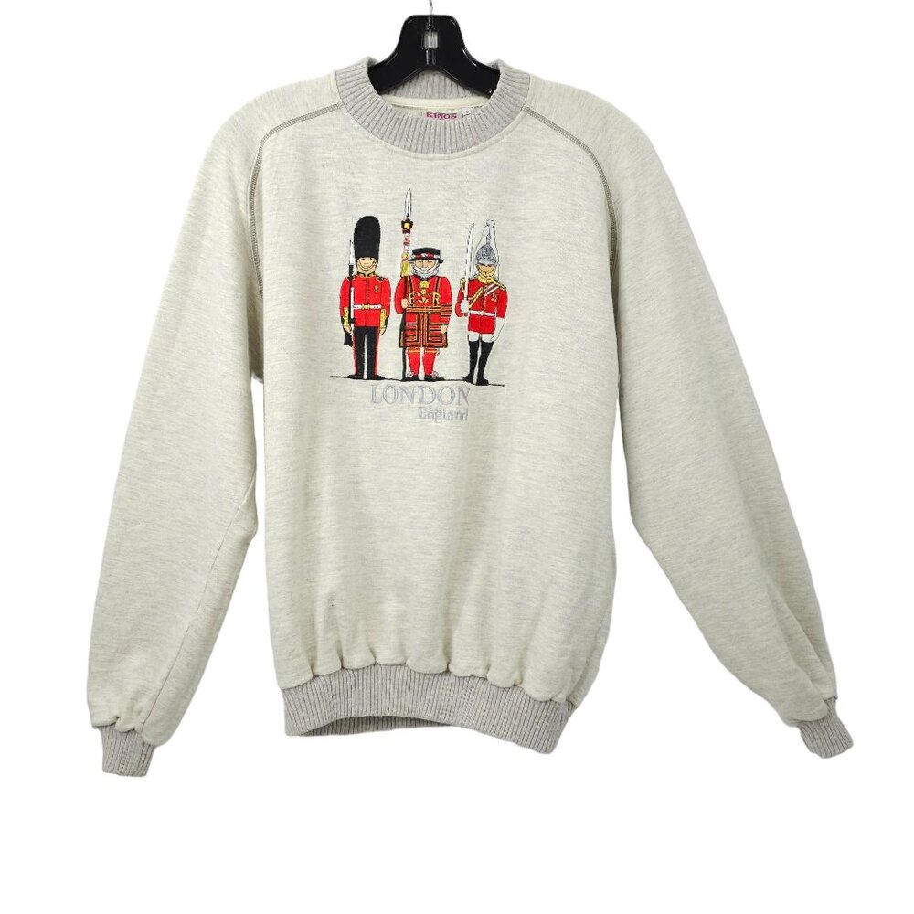 Kings Of Windsor England Pullover Sweater Womens S Sweatshirt Guard Beefeater